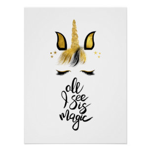 Poster Citation magique Unicorn