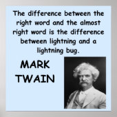 Poster Citation Mark Twain (Devant)