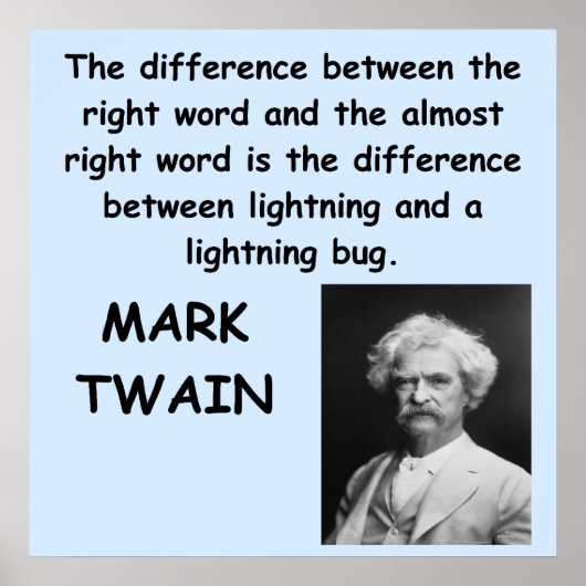Poster Citation Mark Twain (Devant)