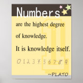 Poster Citation mathématique de Plato (Devant)