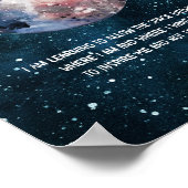 Poster Citation Moon Galaxy (Coin)