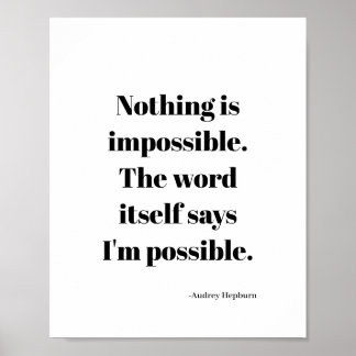 Poster Citation motivante