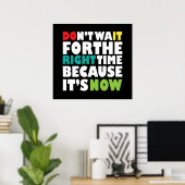 Poster Citation motivante (Bureau à domicile)