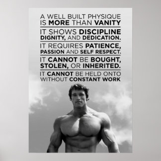Poster Citation motivante d'Arnold Schwarzenegger