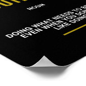 Poster Citation motivante de discipline (Coin)