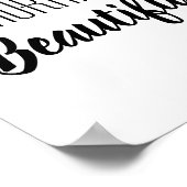 Poster citation motivante de wall art - bonjour (Coin)