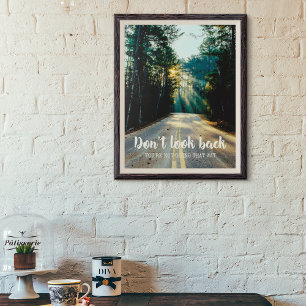 Poster Citation Motivante et Inspirante Ne Regarde Pas en
