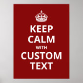 Poster Citation motivante Keep Calm - Bureau drôle (Devant)