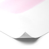 Poster Citation motivante rose blush pour une jolie agita (Coin)