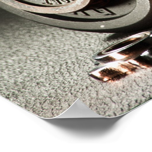 Poster Citation Motivation Gym Barbell (Coin)