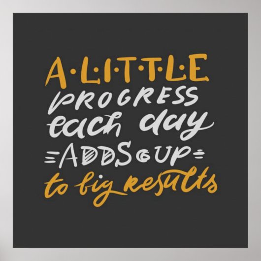 Poster Citation Motivation Gym Workout (Devant)