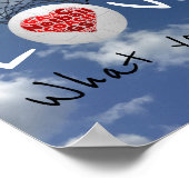 Poster Citation Motivational Love Netball (Coin)