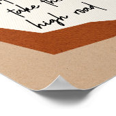 Poster Citation Motivationnel Abstrait Moderne Bohème (Coin)