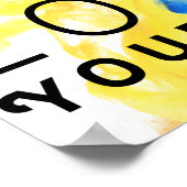 Poster Citation Motivationnelle Abstraite Aimez-vous (Coin)