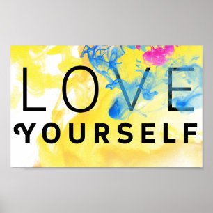 Poster Citation Motivationnelle Abstraite Aimez-vous