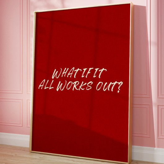 Poster Citation Motivationnelle Affirmation esthétique Mu