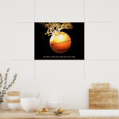 Poster Citation Motivationnelle Basketball Art créatif (Cuisine)