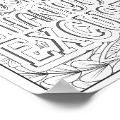 Poster Citation motivationnelle Coloration adulte (Coin)