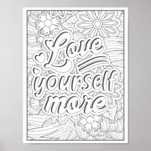 Poster Citation motivationnelle Coloration adulte