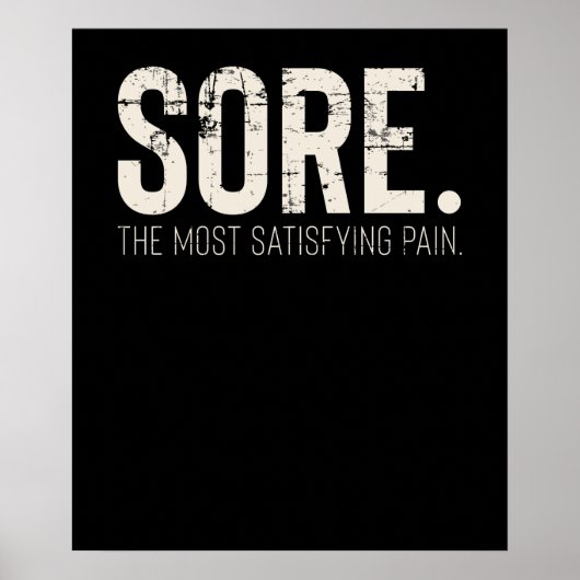 Poster Citation Motivationnelle de fitness Gym Workout (Devant)