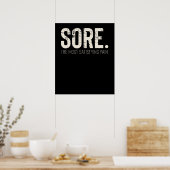 Poster Citation Motivationnelle de fitness Gym Workout (Cuisine)