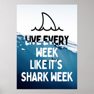 Poster Citation Motivationnelle de la Semaine du requin