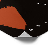 Poster Citation Motivationnelle de Stand Firme Abraham Li (Coin)