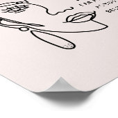 Poster Citation Motivationnelle du Rose Gold Ombre (Coin)