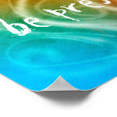 Poster citation motivationnelle être présent sur coloré a (Coin)