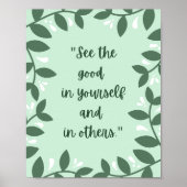 Poster Citation Motivationnelle inspirée par la nature (Devant)