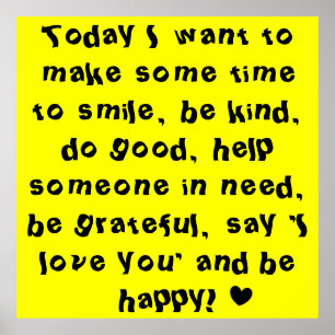 Poster Citation Motivationnelle Jaune Fun