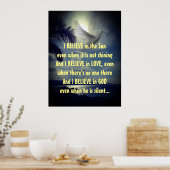 Poster Citation Motivationnelle Je Crois Poème Inspiratio (Cuisine)