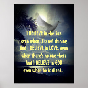 Poster Citation Motivationnelle Je Crois Un Poème Inspira