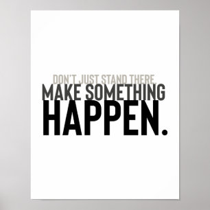 Poster Citation motivationnelle La typographie ne se limi