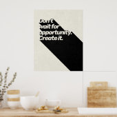 Poster Citation motivationnelle les années 70 typographie (Cuisine)