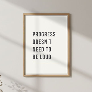 Poster Citation Motivationnelle Minimale et Calme