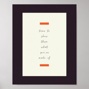 Poster Citation motivationnelle/motivationnelle