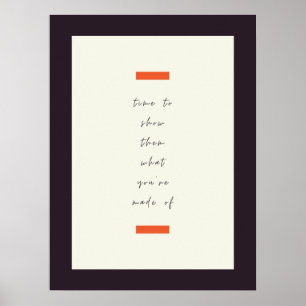 Poster Citation motivationnelle/motivationnelle