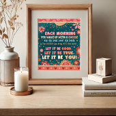 Poster Citation Motivationnelle Pink Green Inspirant Soye
