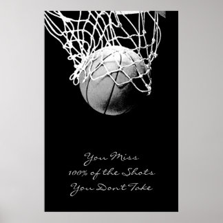 Poster Citation Motivationnelle Pop Art Basketball Imprim