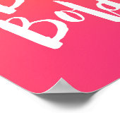 Poster Citation Motivationnelle Rose Soyez Gras (Coin)