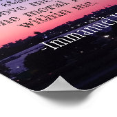 Poster Citation Motivationnelle Sunset Kant Awe (Coin)