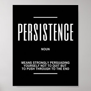 Poster Citation Motivationnelle Sur La Persistance