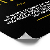 Poster Citation Motivationnelle Sur Le Bonheur (Coin)