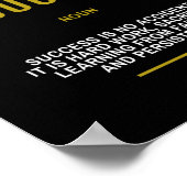 Poster Citation Motivationnelle Sur Le Succès (Coin)