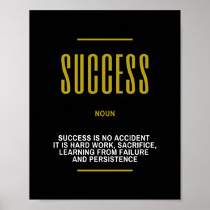 Poster Citation Motivationnelle Sur Le Succès