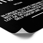 Poster Citation Motivationnelle Sur Les Efforts (Coin)