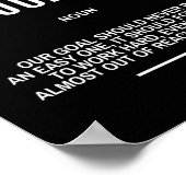 Poster Citation motivationnelle sur l'objectif (Coin)