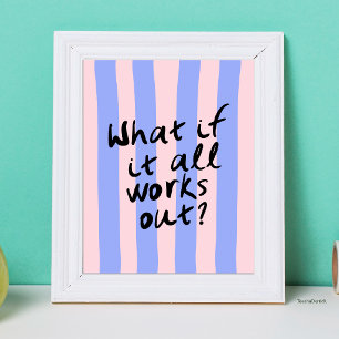 Poster Citation Motivationnelle Typographique "Et Si Tout