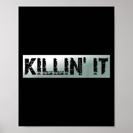 Poster Citation Motivationnelle Vintage Killin It (Devant)